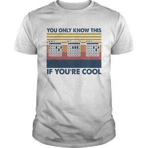 Guitar You Only Know This If Youre Cool Vintage Retro Shirt